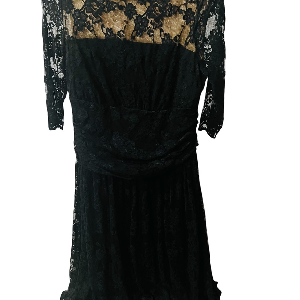 Kiyonna Black Ruched‎ Bateau Gown